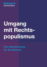 Cover mit weißem Text auf violettem Grund „Umgang mit Rechtspopulismus“